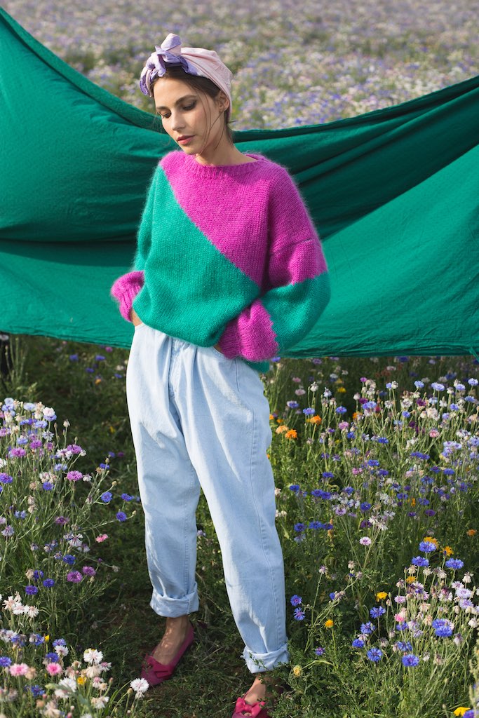 Kika fuchsia / vert