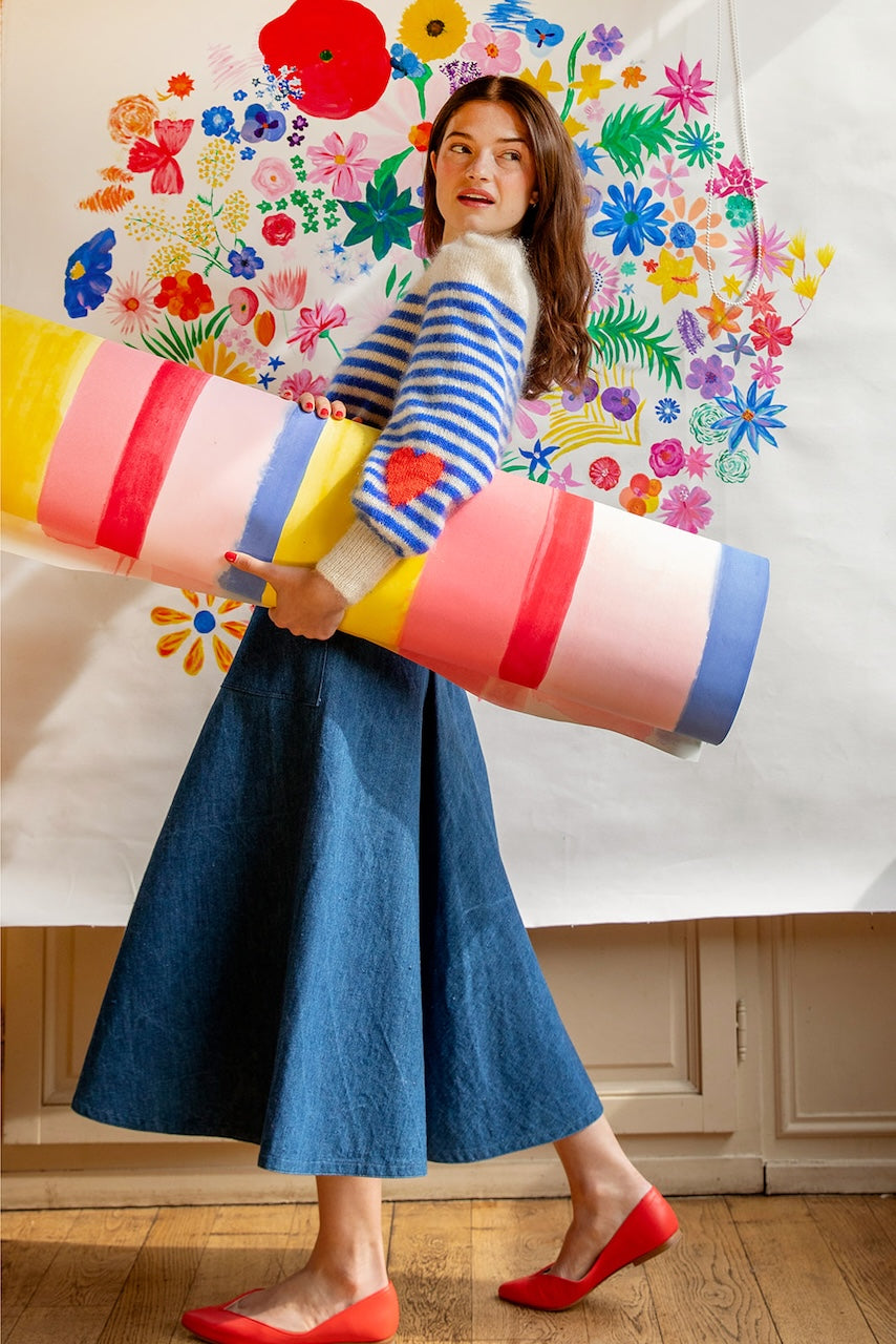 Paulita écru / bleu